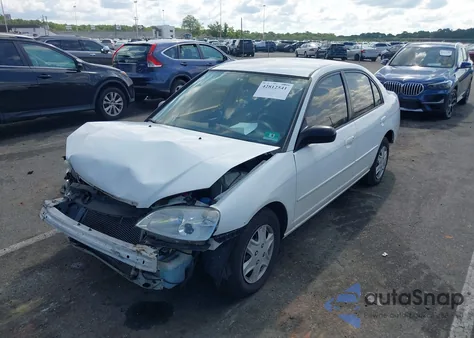 2003 Honda Civic Lx z USA, uszkodzony, nr VIN 2HGES16543H543328